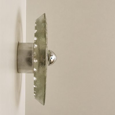 Putzler Wall Light in Glass and Chrome, 1970s-VDW-988111