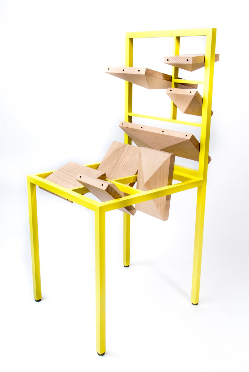 Pyramid Chair by Studio Eyal Burstein 

<img src="https://www.pamono.eu/skin/frontend/lamono/redesign/images/logo/individual/4.svg" class="exceptional-headline-image" /> 
The Exceptional