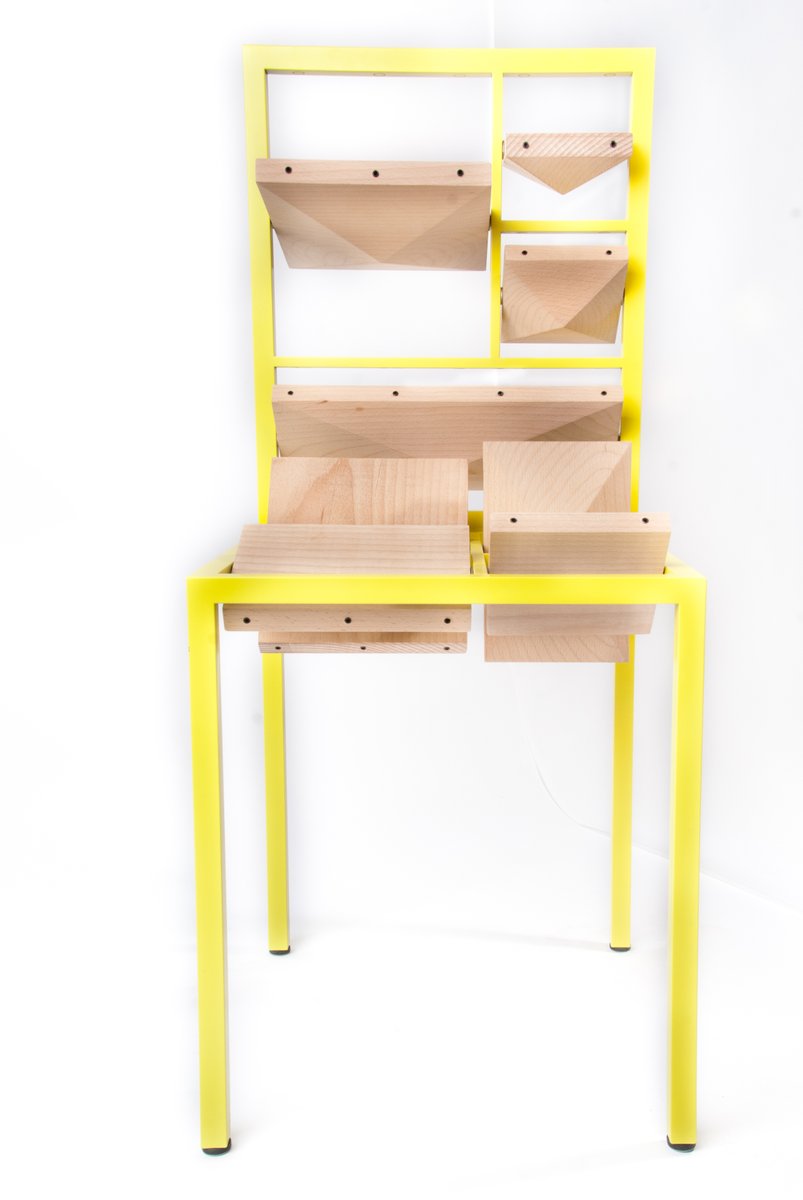 Pyramid Chair by Studio Eyal Burstein 

<img src="https://www.pamono.eu/skin/frontend/lamono/redesign/images/logo/individual/4.svg" class="exceptional-headline-image" /> 
The Exceptional