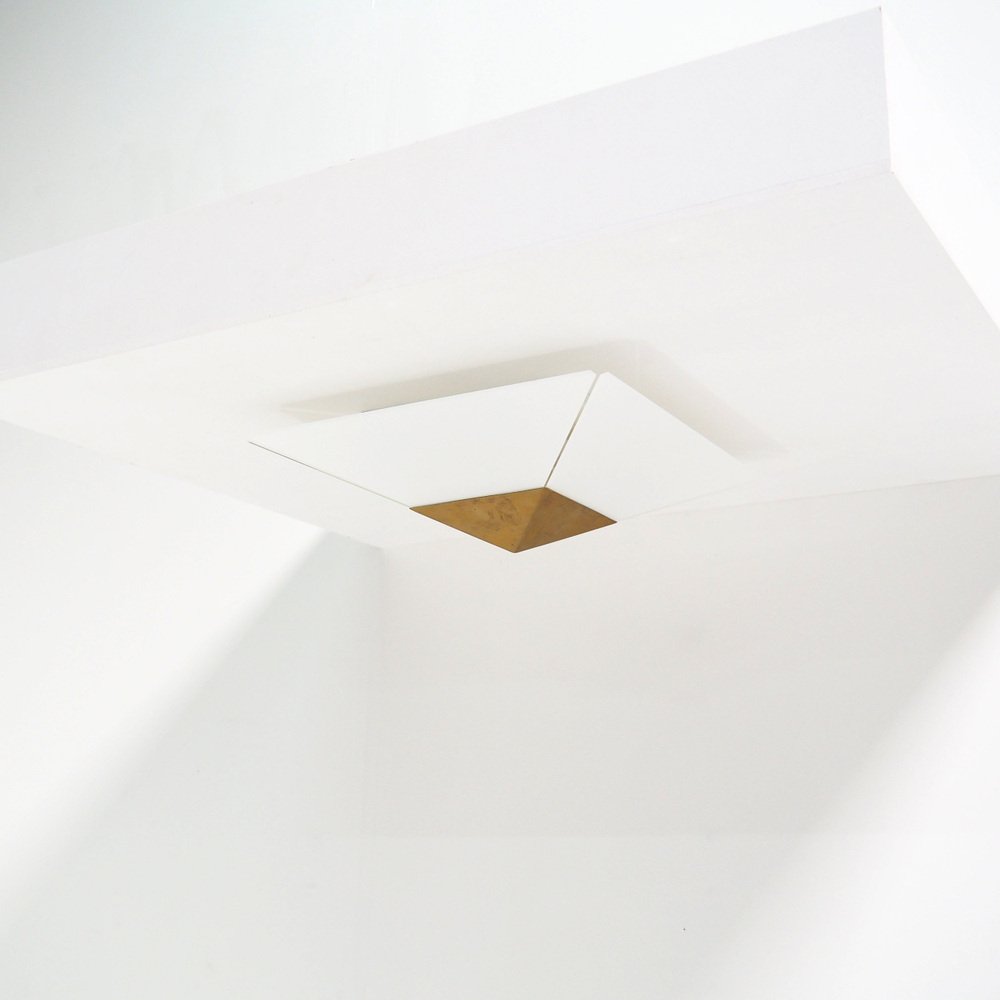 Pyramid Shaped Flush Mount by J.T.Kalmar, 1970s