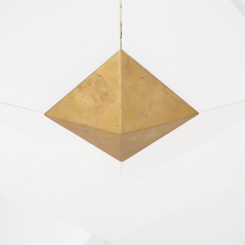 Pyramid Shaped Flush Mount by J.T.Kalmar, 1970s