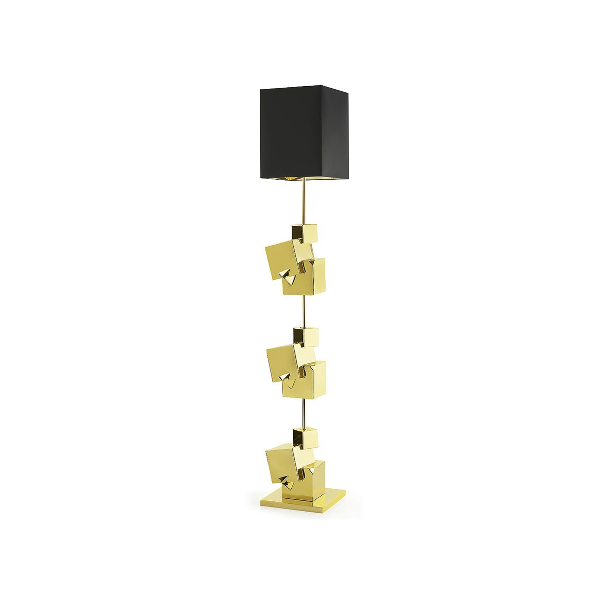 Pyrite Floor Lamp with Shade by Marioni