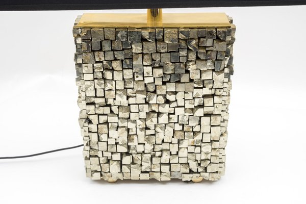 Pyrite Table Lamp by Georges Mathias, 1970s-VRR-686539