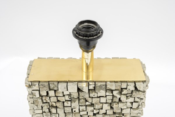 Pyrite Table Lamp by Georges Mathias, 1970s-VRR-686539