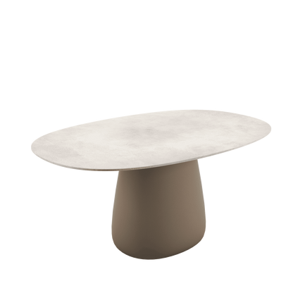 Cobble Table 160 cm Stoneware Ivory