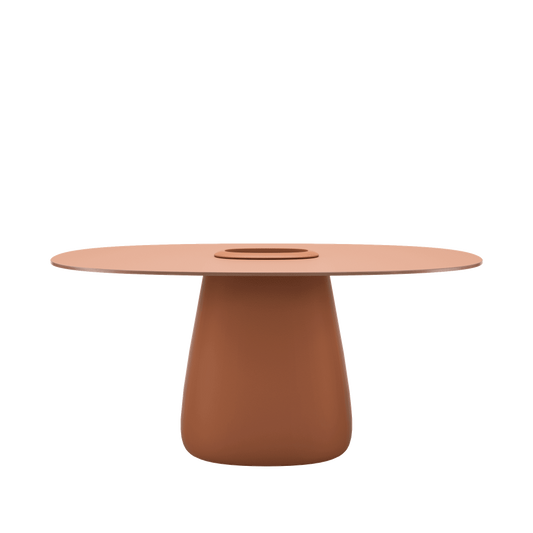 Cobble Table 160 Hpl Bucket by Qeeboo #Terracotta