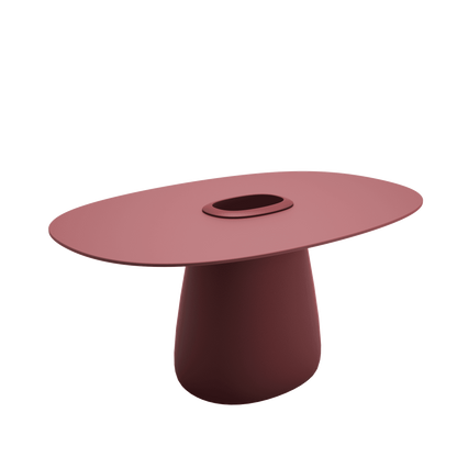 Cobble Table 160 Hpl Bucket by Qeeboo #Indian Red