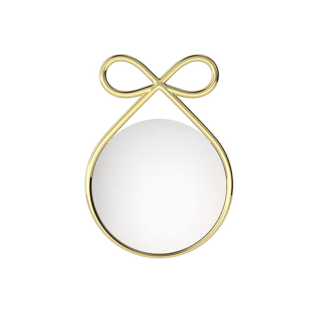 Ribbon Mirror Metal Finish by Qeeboo #Gold