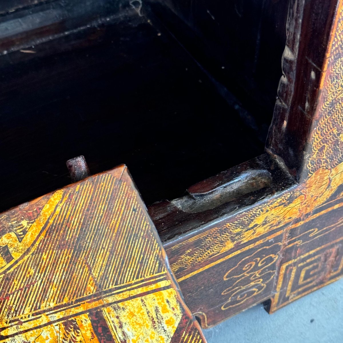 Qing Dynasty Lacquered Wood Sideboards, 1880s, Set of 2