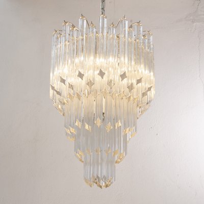 Quadrieradri Suspension Chandelier in Murano Glass, Itlay-MPO-1338954