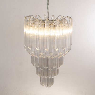 Quadrieradri Suspension Chandelier in Murano Glass, Itlay-MPO-1338954