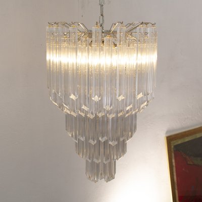 Quadrieradri Suspension Chandelier in Murano Glass, Itlay-MPO-1338954