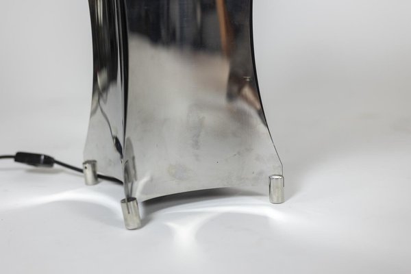 Quadrilobe Lamp in Polished Metal, 1970s-CEJ-1793307