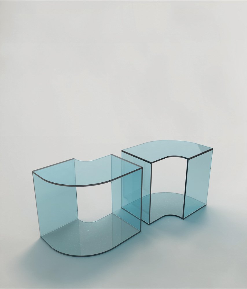 Quarter V1 and V2 Tables by Edizione Limitata, Set of 2