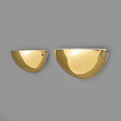 Quarto Brass Wall Lights by Tobia Scarpa for Flos, 1970s, Set of 2-EZ-1771241