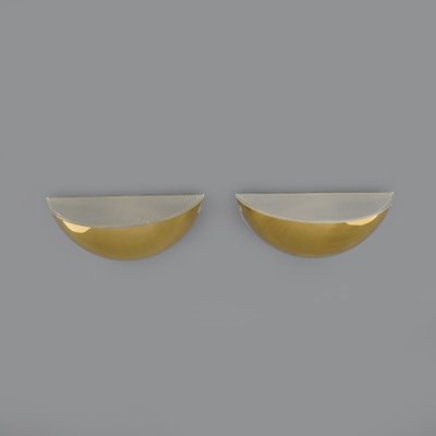 Quarto Brass Wall Lights by Tobia Scarpa for Flos, 1970s, Set of 2-EZ-1771241