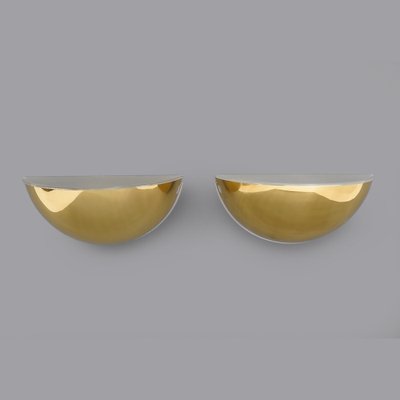 Quarto Brass Wall Lights by Tobia Scarpa for Flos, 1970s, Set of 2-EZ-1771241