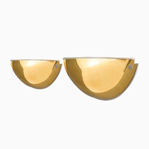 Quarto Brass Wall Lights by Tobia Scarpa for Flos, 1970s, Set of 2-EZ-1771241