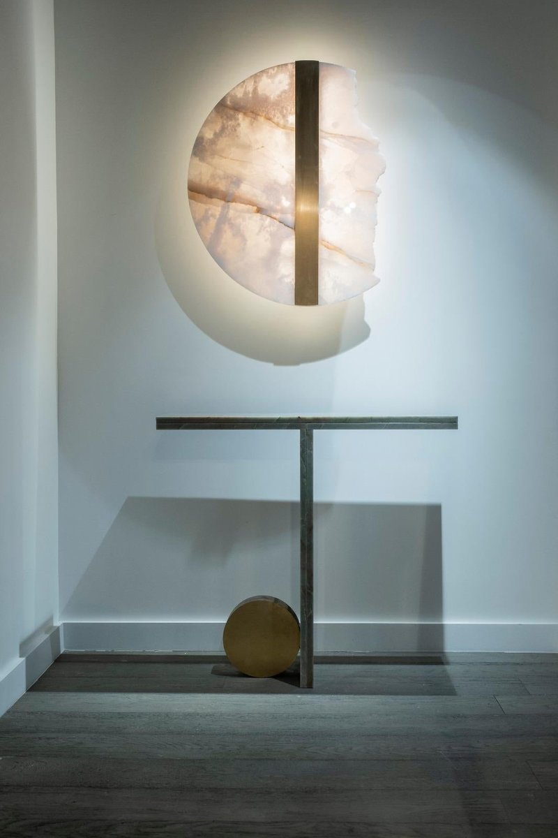 Quartzite Sculptural O Console by Dam Atelier