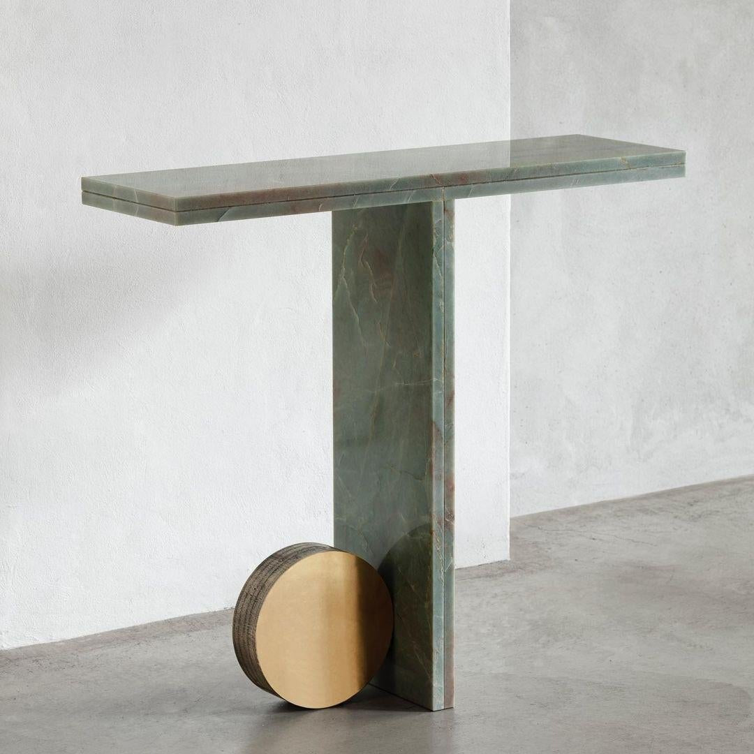 Quartzite Sculptural O Console by Dam Atelier