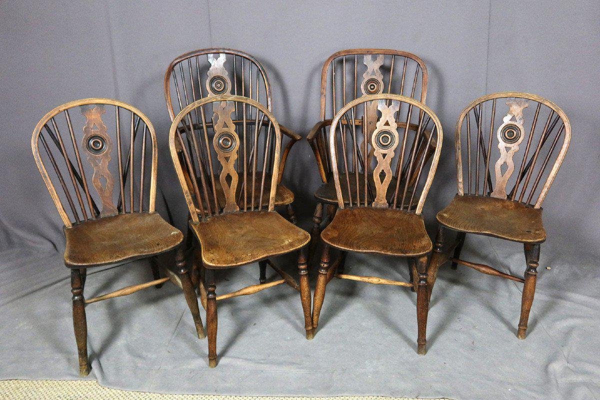 Queen Anne Chairs & Armchairs, Set of 6