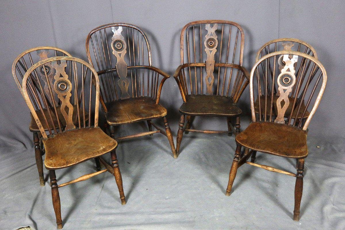 Queen Anne Chairs & Armchairs, Set of 6