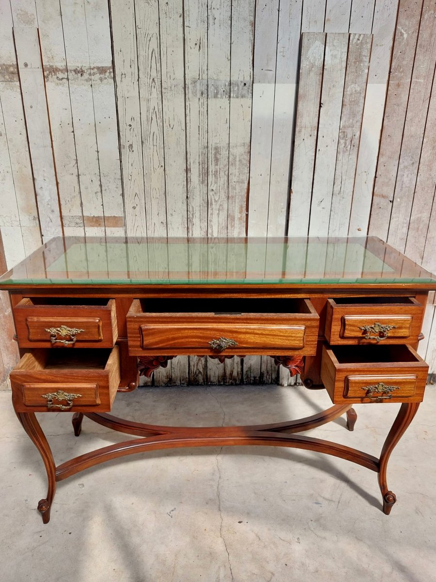 Queen Anne Revival Style Writing Table or Desk, 1960s