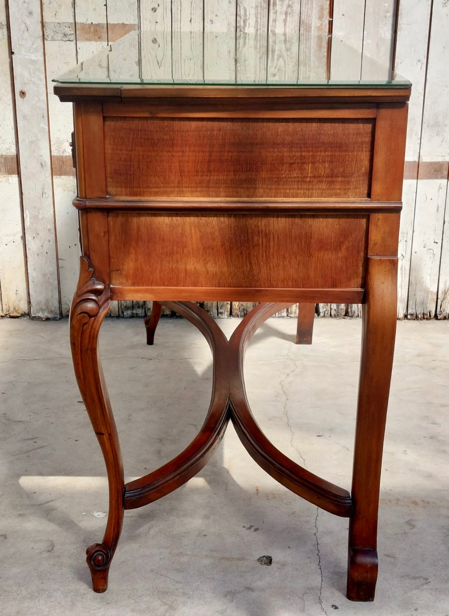 Queen Anne Revival Style Writing Table or Desk, 1960s