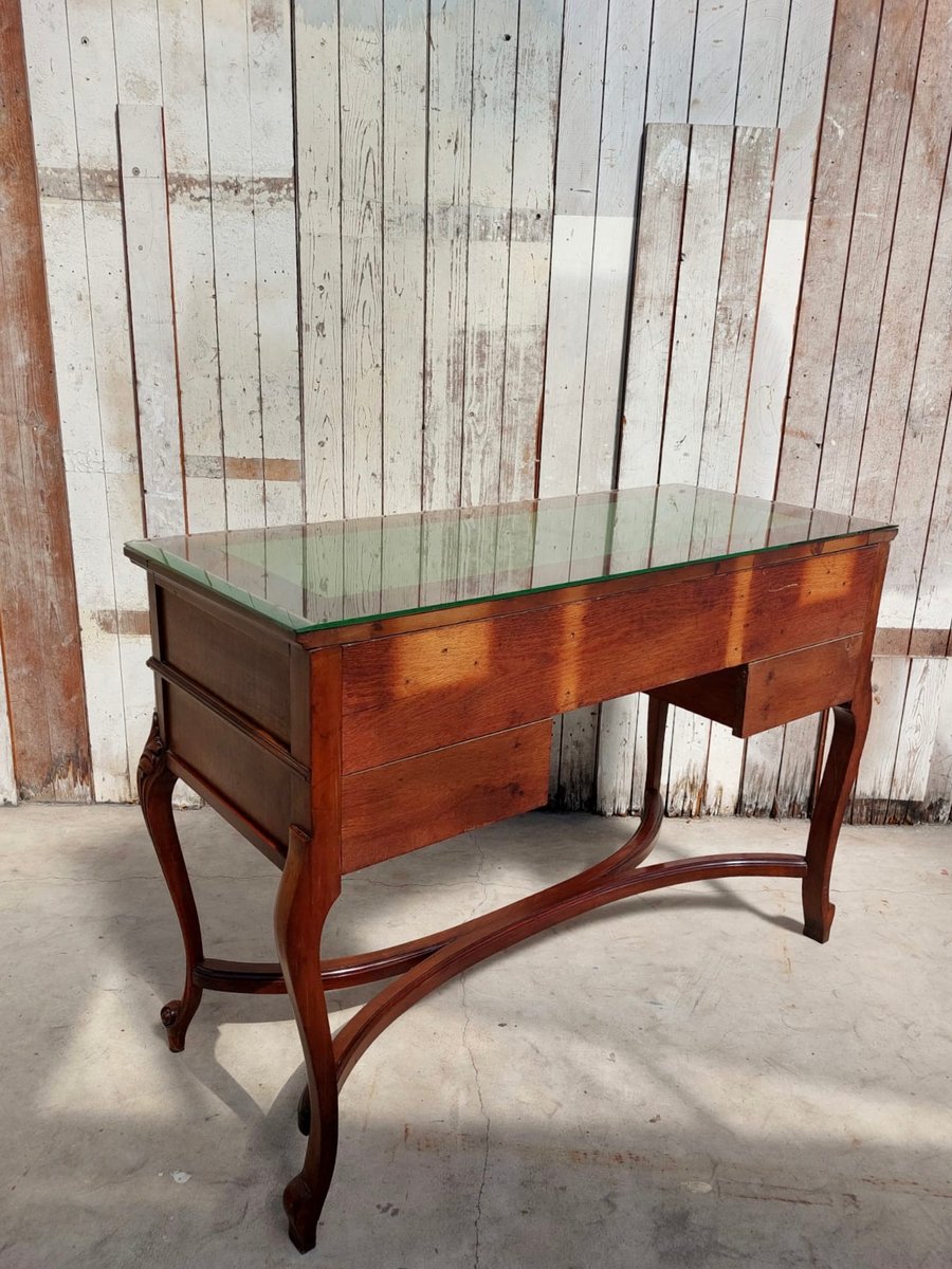 Queen Anne Revival Style Writing Table or Desk, 1960s