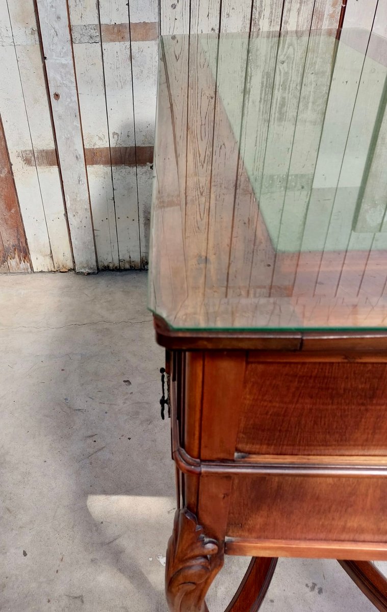 Queen Anne Revival Style Writing Table or Desk, 1960s