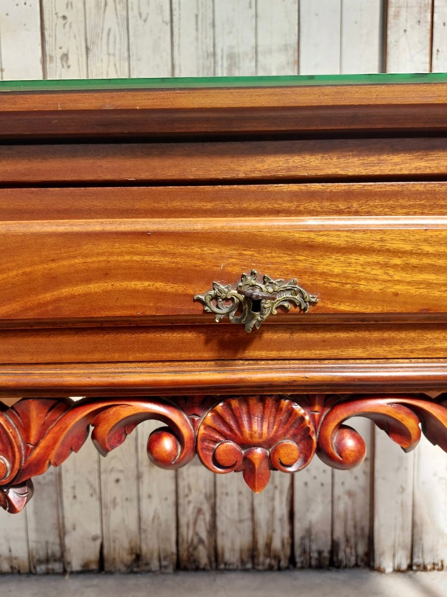 Queen Anne Revival Style Writing Table or Desk, 1960s