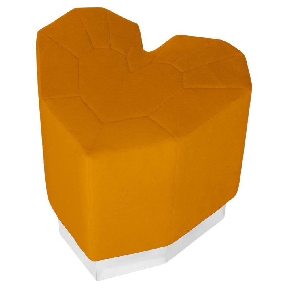 Queen Heart Varese Ochre Stool by Royal Stranger