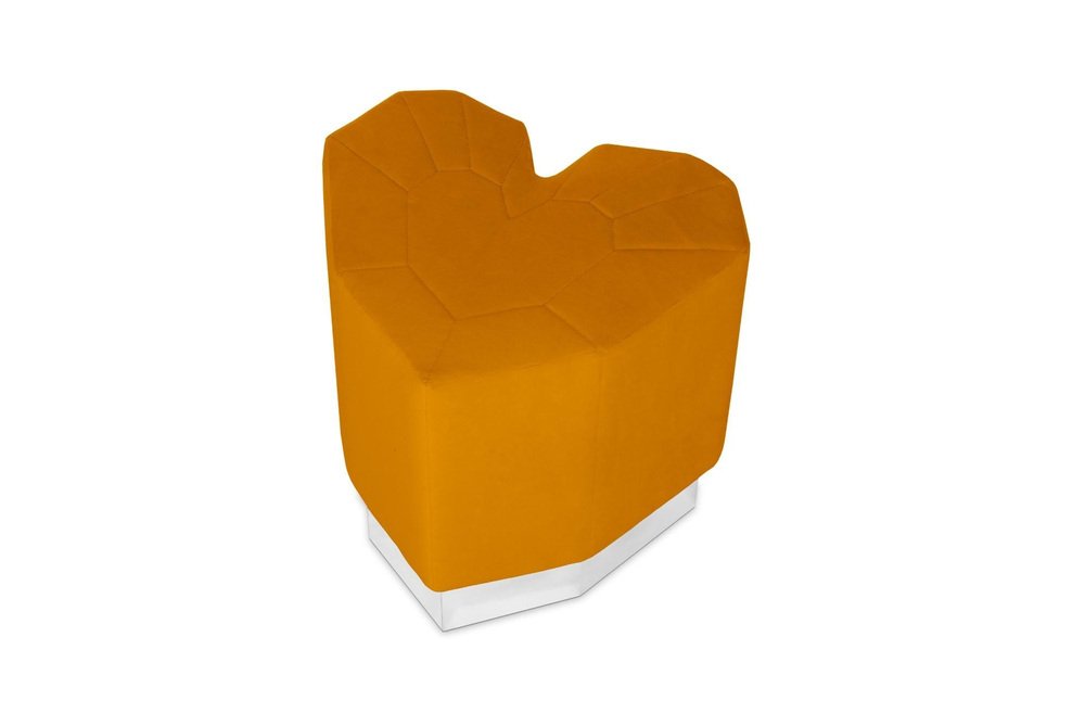 Queen Heart Varese Ochre Stool by Royal Stranger