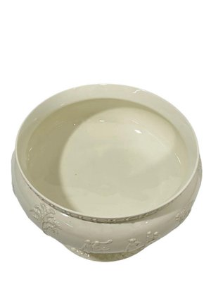 Queensware Embossed Footed Bowl from Wedgwood, England-UCH-1224340