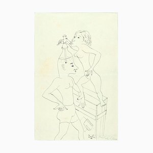 Quel che ti pare (Whatever you Want)-Original Ink drawing by Primo Zeglio-1950s 1950s-ZCI-756217