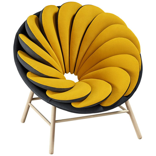 Quetzal Armchair in Yellow by Pepe Albargues