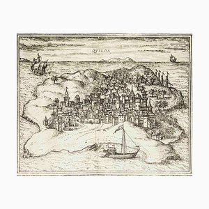 Quiloa, Map from ''Civitates Orbis Terrarum'' - by F.Hogenberg - 1575 1575-ZCI-757870