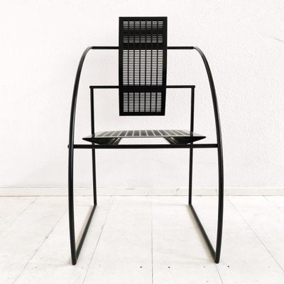 Quinta Armchairs in Metal by Mario Botta for Alias, 1985, Set of 6-PRS-1816891