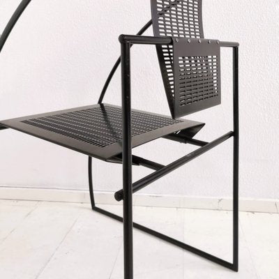 Quinta Armchairs in Metal by Mario Botta for Alias, 1985, Set of 6-PRS-1816891