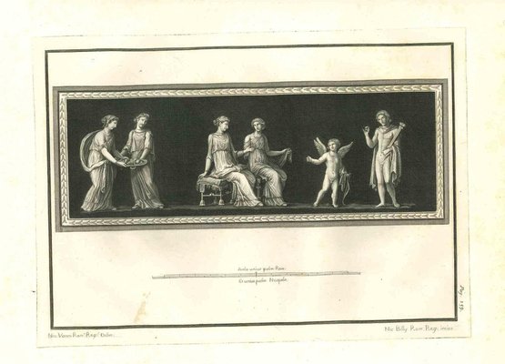 R. Pozzi, N. Vanni, Ancient Roman Fresco, Original Etching, 18th-Century-ZCI-1165729