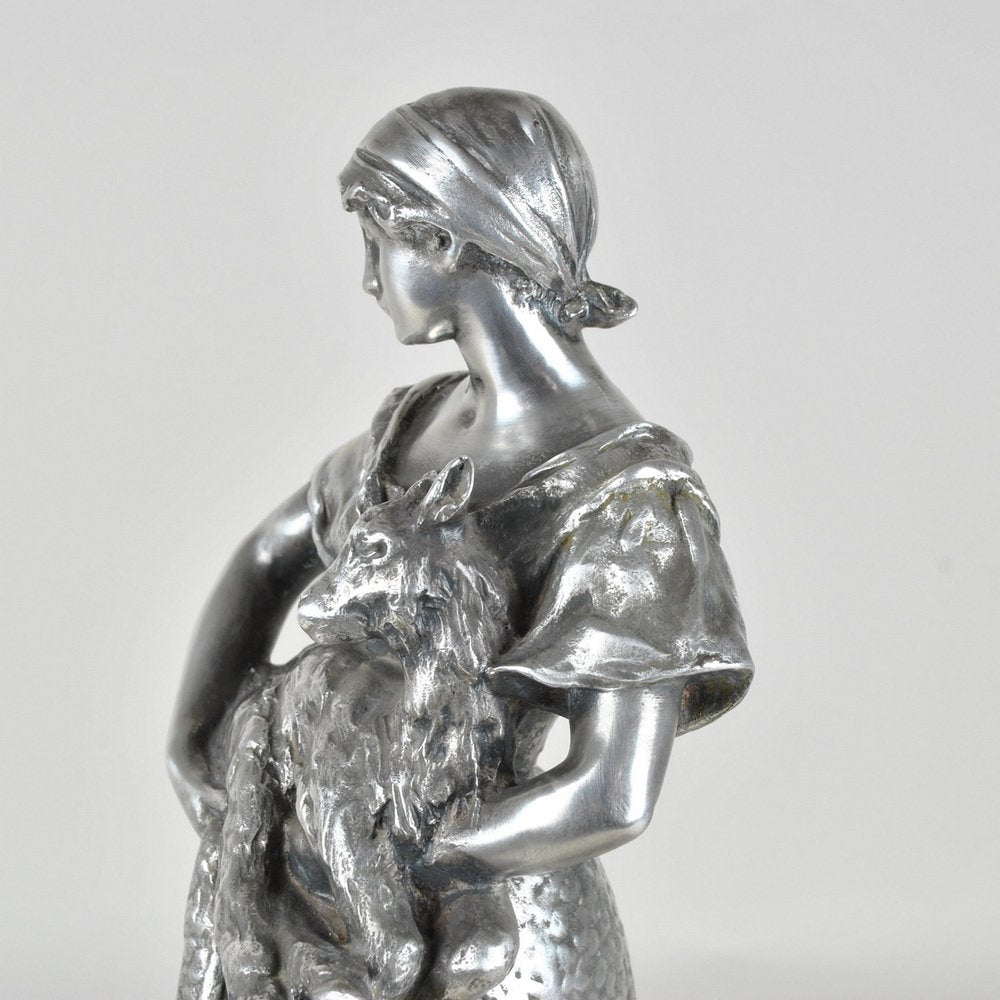 R Rozet, Agricultural Trophy, Early 20th Century, Silvered Christofle Bronze