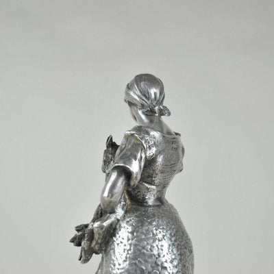 R Rozet, Agricultural Trophy, Early 20th Century, Silvered Christofle Bronze-SYQ-1386854