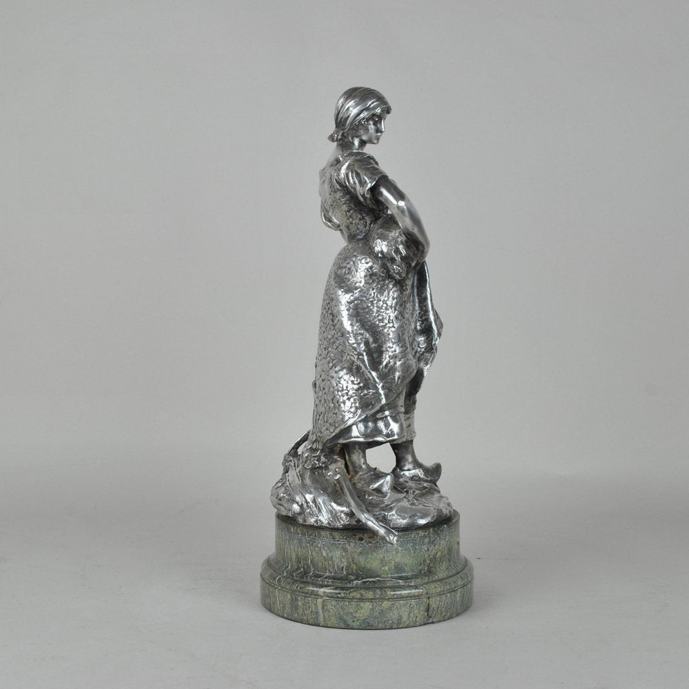 R Rozet, Agricultural Trophy, Early 20th Century, Silvered Christofle Bronze