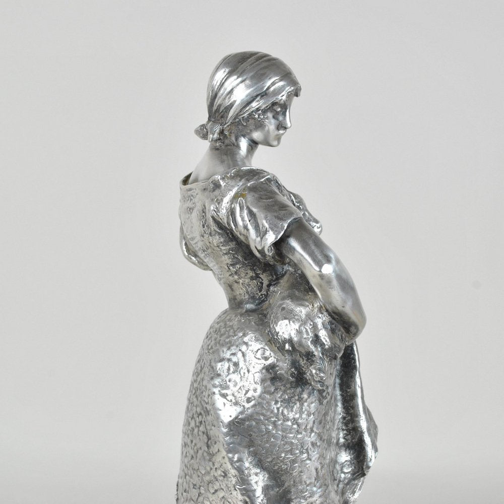 R Rozet, Agricultural Trophy, Early 20th Century, Silvered Christofle Bronze