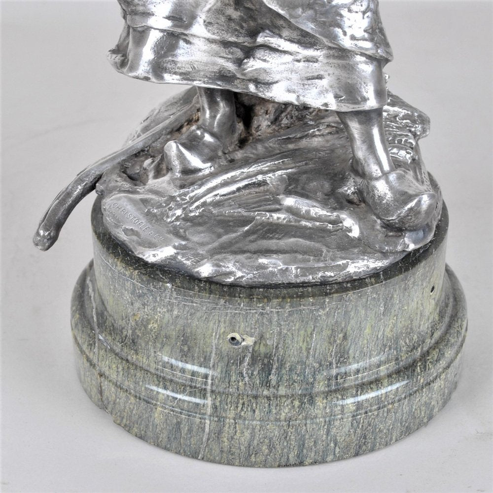 R Rozet, Agricultural Trophy, Early 20th Century, Silvered Christofle Bronze