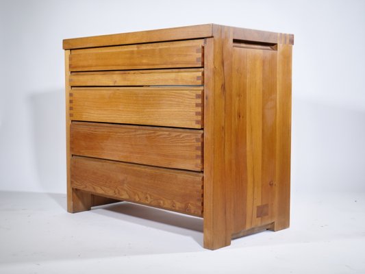 R09A Teak Commode with 5 Drawers by Pierre Chapo, 1960s-LVS-1451086