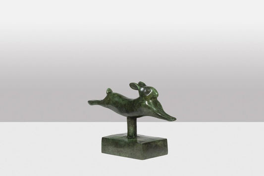 Rabbit Current in Bronze by François Pompon, 2006