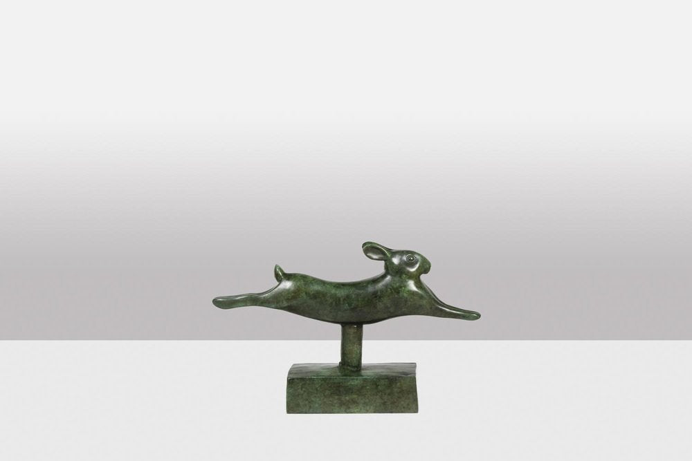 Rabbit Current in Bronze by François Pompon, 2006