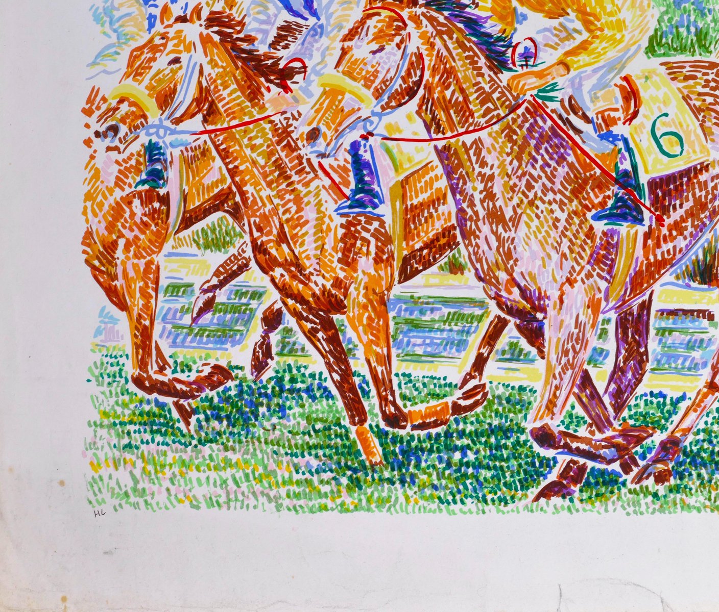 Rae Jockey no. 6 - Original Lithograph y S. Mendjisky - 1970s 1970s