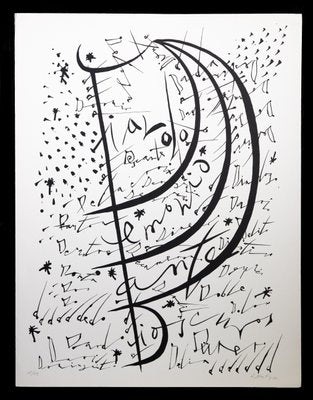 Rafael Alberti, Letter D, Original Lithograph, 1972-ZCI-1178804